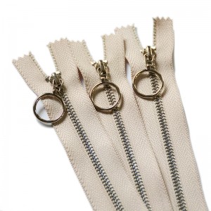 Oděv Fancy Zipper Kovový Mosazný Zip S Kruhovým Posuvníkem Blízký Konec Růžové Zip Zipper Sukně 11